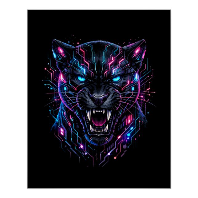 Cyber Panther Poster (Front)