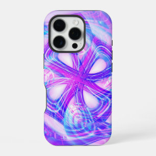 Cyber Pink and Blue iPhone 16 Pro Case
