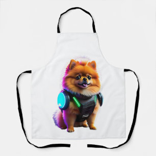 Cyber Pomeranian Explorer of the Future Apron