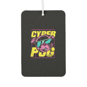 Cyber Pug Cool Pug Dog Car Air Freshener