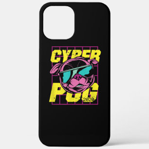 Cyber Pug   Cool Pug Dog iPhone 12 Pro Max Case