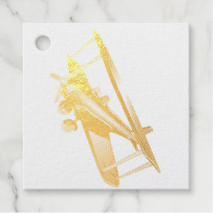 Cyber Red Popcorn Anime Bi-Plane flying amidst  Favour Tags