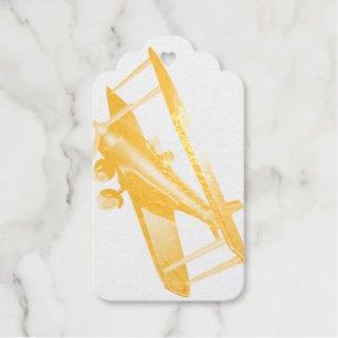 Cyber Red Popcorn Anime Bi-Plane flying amidst Gift Tags