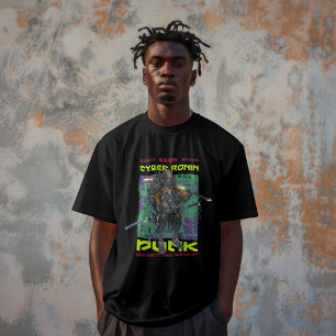 Cyber Ronin – Futuristic Samurai Cyberpunk Warrior T-Shirt
