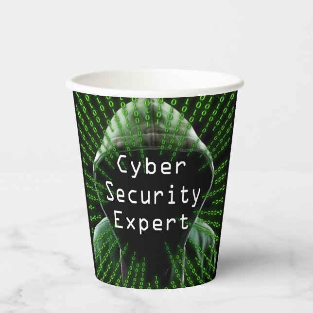 Cyber Security Business Expert Paper Cups (Front)