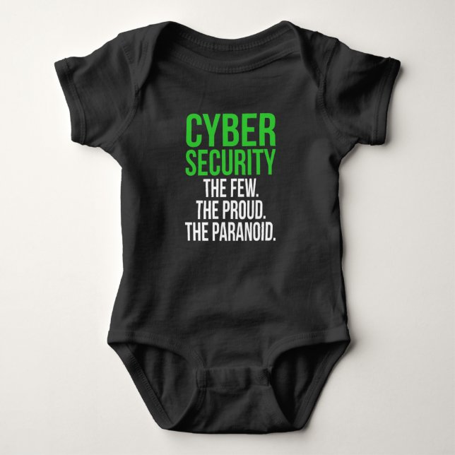 Cyber Security Computer IT Tech Software Baby Bodysuit (Front)