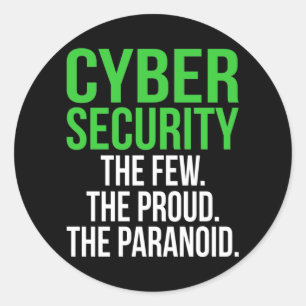 Cyber Security Computer IT Tech Software Classic Round Sticker
