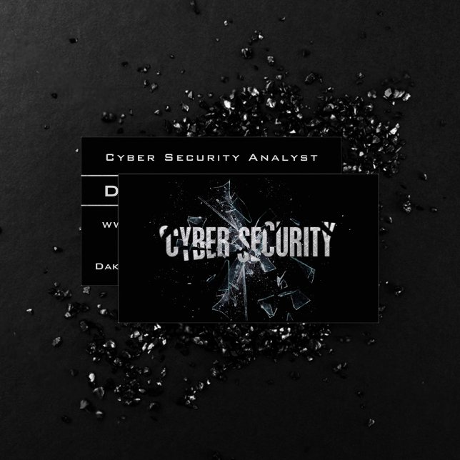 Cyber Security Data Modern Professional Minimalist Business Card (Creator Uploaded)