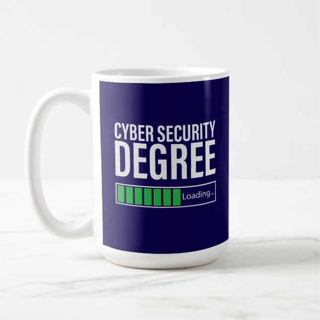 Cyber Security Degree Loading, specialist  Coffee Mug (Left)