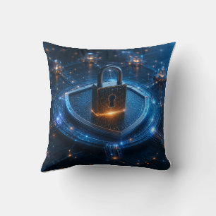 Cyber Security Digital Lock Pillow