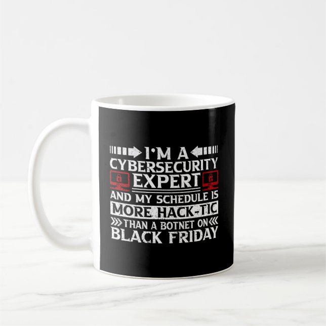 Cyber Security Hacker And Cyber Securtiy Professio Coffee Mug (Left)