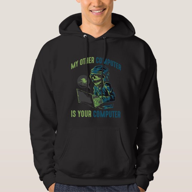 Cyber Security Hacker Computer Admin Programmer Hoodie (Front)