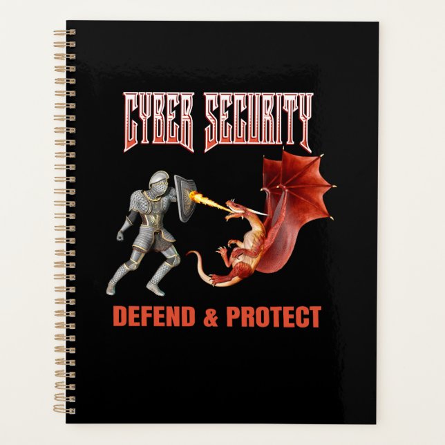 Cyber Security Knight Dragon Defence Planner (Front)