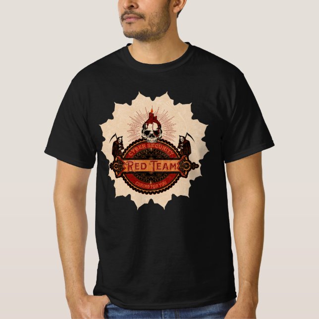 Cyber Security Red Team Reaper T-Shirt (Front)