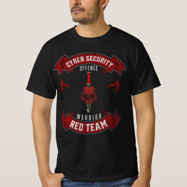 Cyber Security Red Team Warrior T-Shirt (Front)