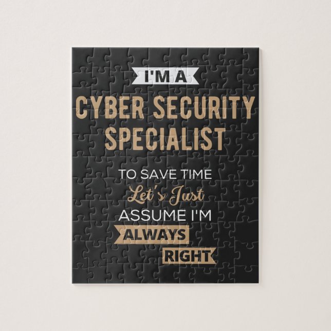 Cyber Security Specialist Jigsaw Puzzle (Vertical)
