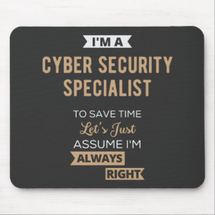 Cyber Security Specialist Mouse Pad