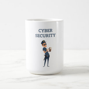 Cyber Security: The Cool Cop on Patrol Coffee Mug