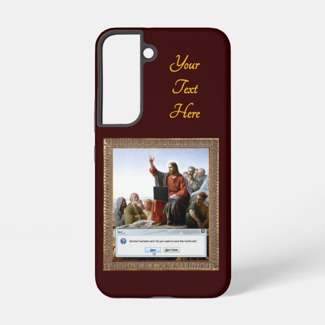 Cyber Sermon Funny Personalised Samsung Galaxy S22 Case (Back)