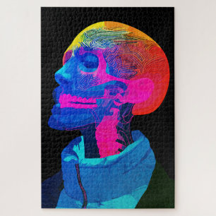 Cyber Skull – Futuristic Anatomy Art Jigsaw Puzzle