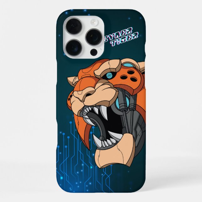 Cyber Tiger | iPhone Case (Back)