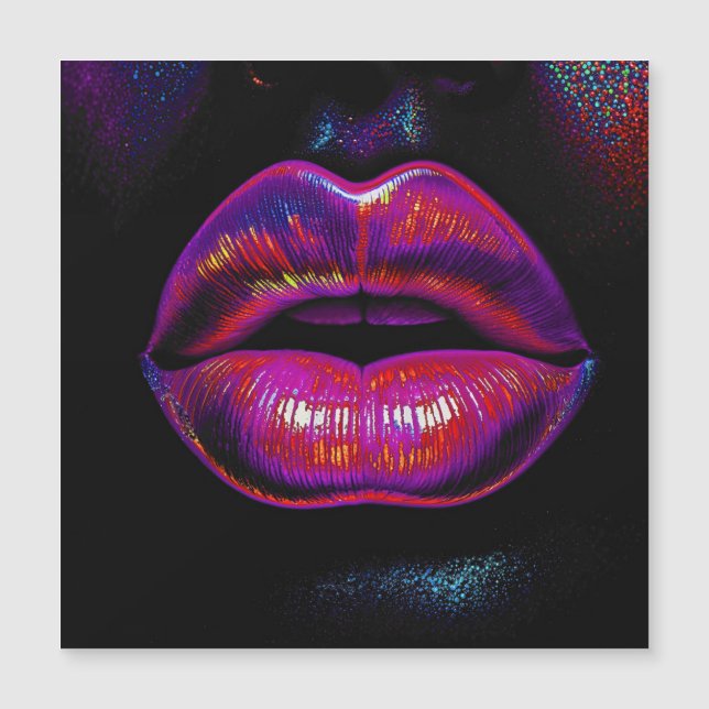 Cyber Venus Lips – Colourful Lips Portrait        (Front)