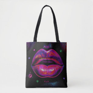Cyber Venus Lips  - My Lips R 4 U Tote Bag