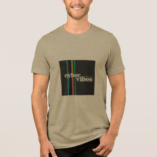 Cyber Vibes Men's T-Shirt Tri-Blend Shirt
