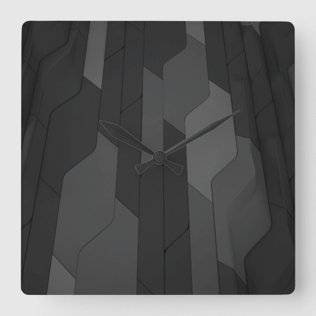 Cyber Wall  Square Wall Clock (Front)