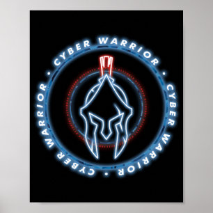 CYBER WARRIOR BADGE SEAL POSTER