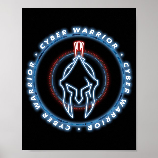 CYBER WARRIOR BADGE SEAL POSTER (Front)