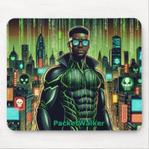 Cyber Warrior Custom Mousepad