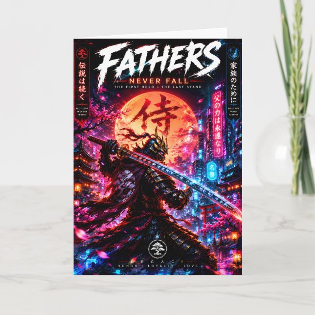 Cyber Warrior Father Card (Front)