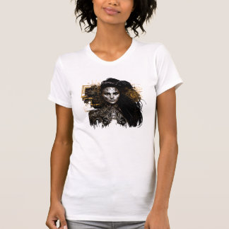 Cyber Woman: A Futuristic and Edgy Design T-Shirt