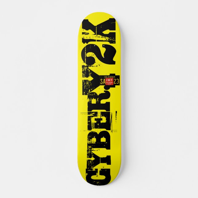 CYBER Y2K   7 3/4" Skateboard Deck (Front)