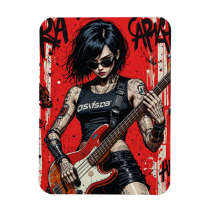 CyberBass Rebellion Flexible Photo Magnet