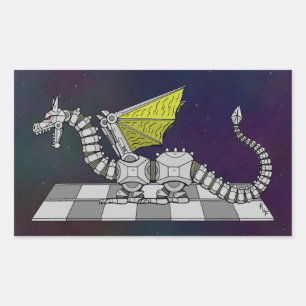 Cyberdragon Rectangular Sticker
