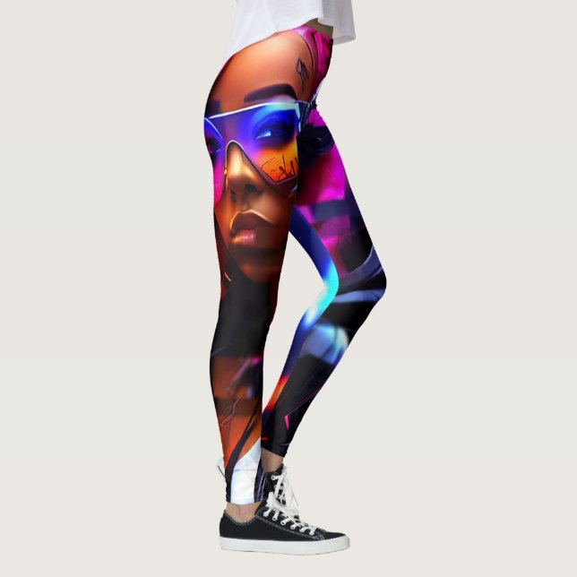 CyberFlex All-Over-Print Leggings (Right)