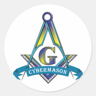 CYBERMASONS CLASSIC ROUND STICKER