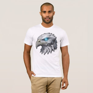 Cybernetic Eagle Head Futuristic Robotic Bald Eagl T-Shirt