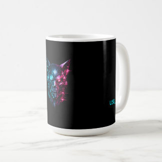 Cybernetic Glitch Skull Gaming Mug - SYSTEM_GMR Ed