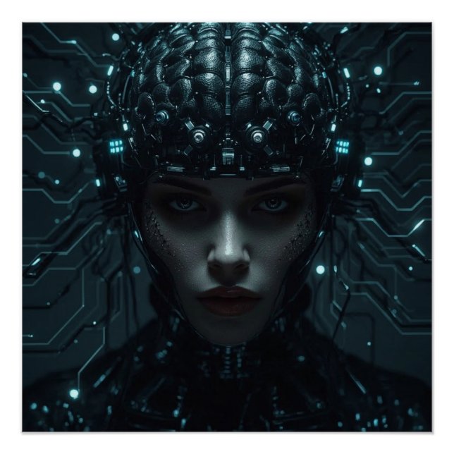  Cybernetic Neural Entity Poster (Front)