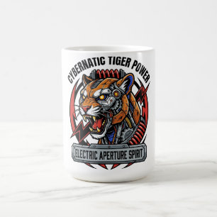 Cybernetic Tiger Power Electric Aperture Spirit Gr Coffee Mug