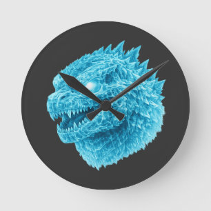 Cybernetic Titan Round Clock