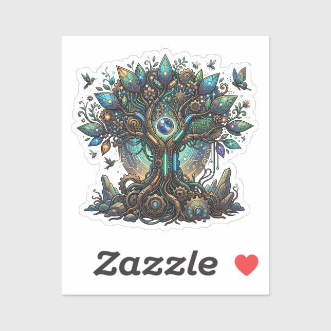 Cybernetic Tree of Life Cosmic Steampunk (Sheet)