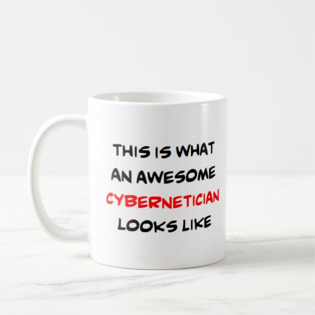 cybernetician, awesome coffee mug (Left)