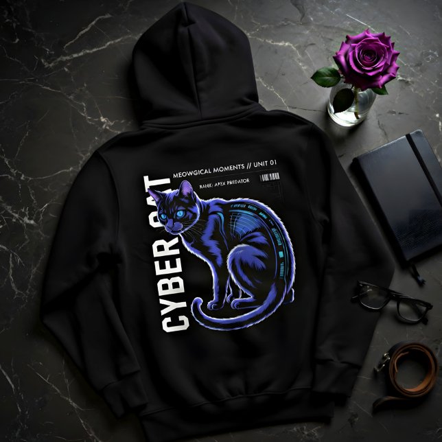 Cyberpunk Black Cat Tee – Glow Gift for Gamers (Creator Uploaded)
