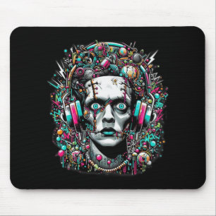 Cyberpunk Bride Of Frankenstein Mouse Pad