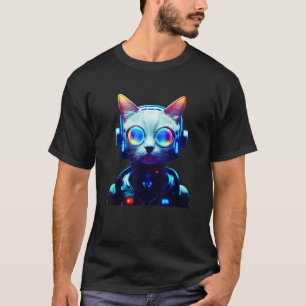 Cyberpunk Cat 4 T-Shirt