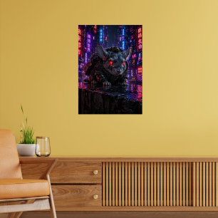 Cyberpunk Chinchilla Poster